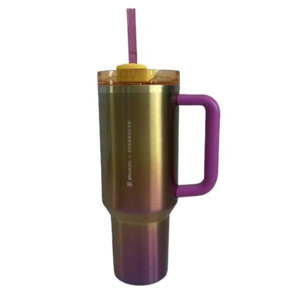 NEW Stanley x Starbucks Authentic Pink and Yellow Ombre Summer 2024 Edition - Picture 2 of 6